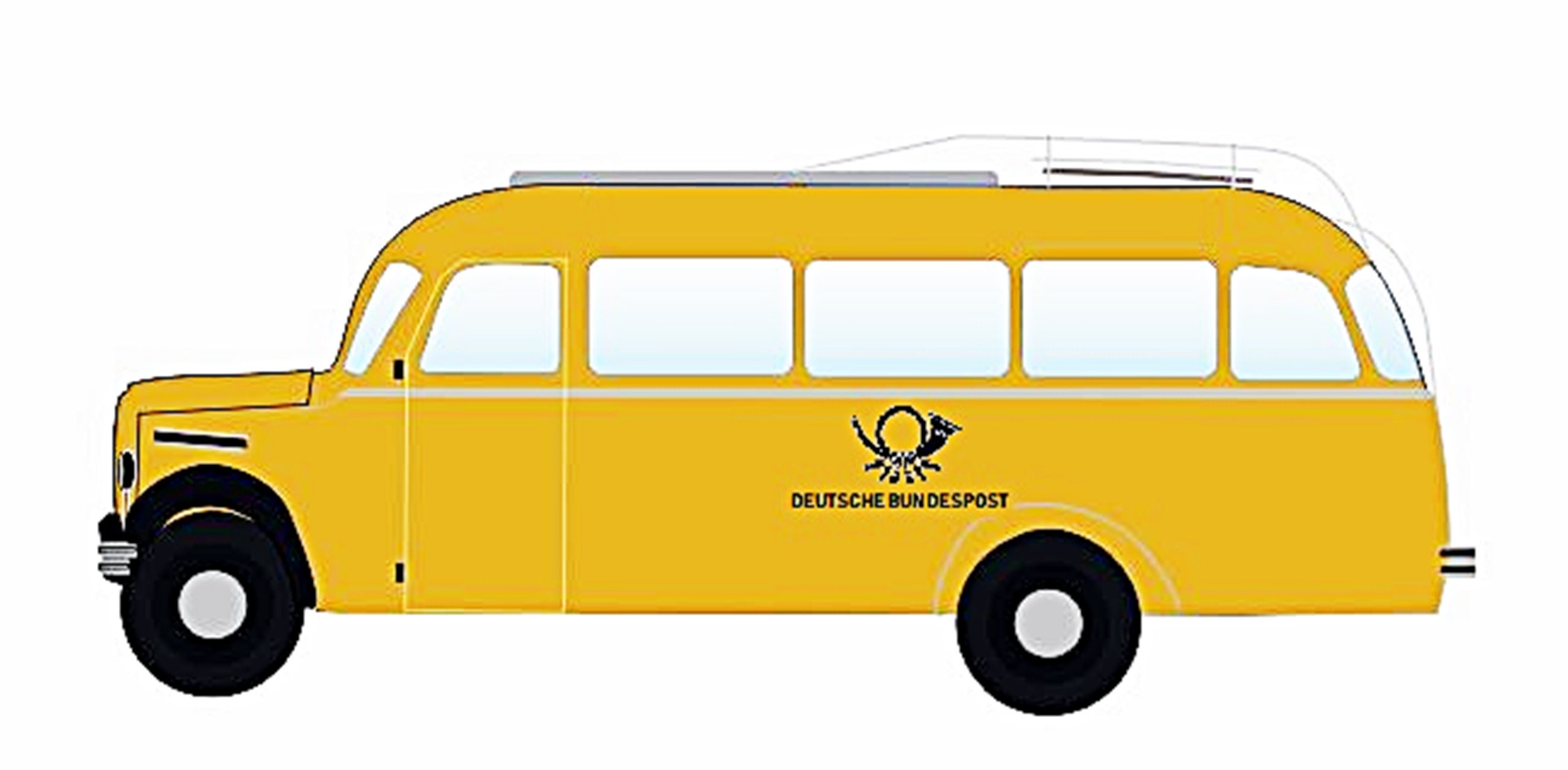 NA88057 Borgward Bus B2000 Bundespost