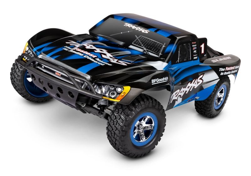 TRX58034-8BLUE SLVR Slash blau 1/10 2WD ShortCourseRTR