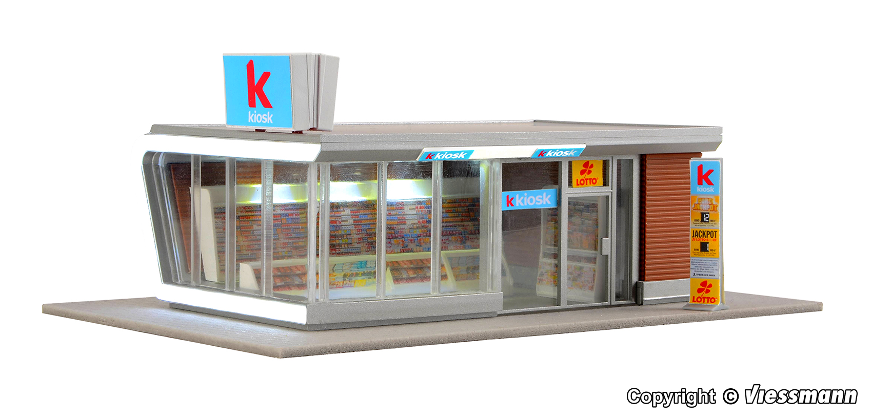 Kibri 39008 H0 Kiosk inkl. LED-Beleuchtung