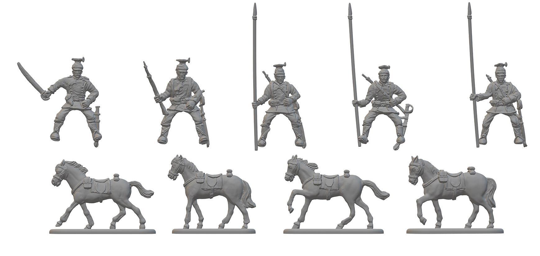 HäT - Hat Toy Soldiers 8312 WWI deutsche Ulanen