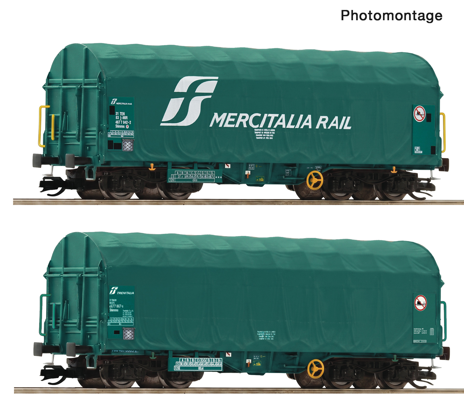 6680059 Mercitalia Schiebeplanenwagen-Set Ep.6