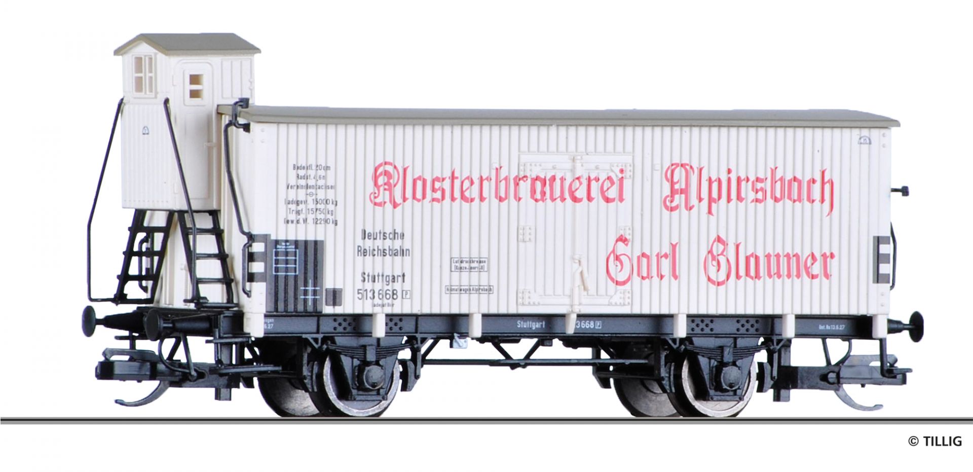Tillig 17389 DRG Kühlwagen "Klosterbrau.Alpirsb." Ep2