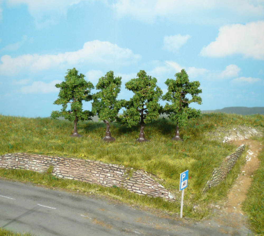 1965 4 Obstbäume 7 cm