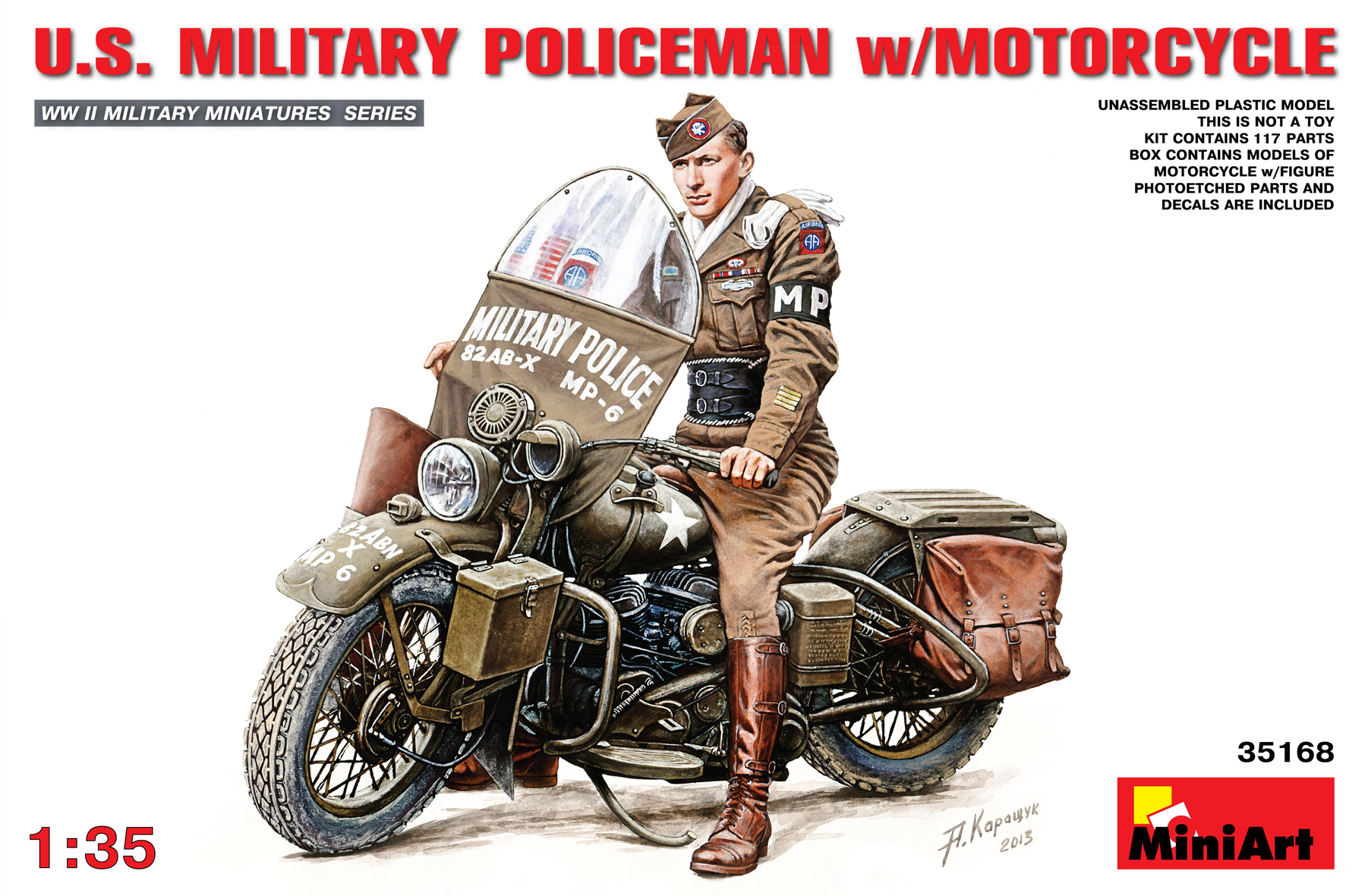 35168 U.S.Millitary Policeman with Motorcycle