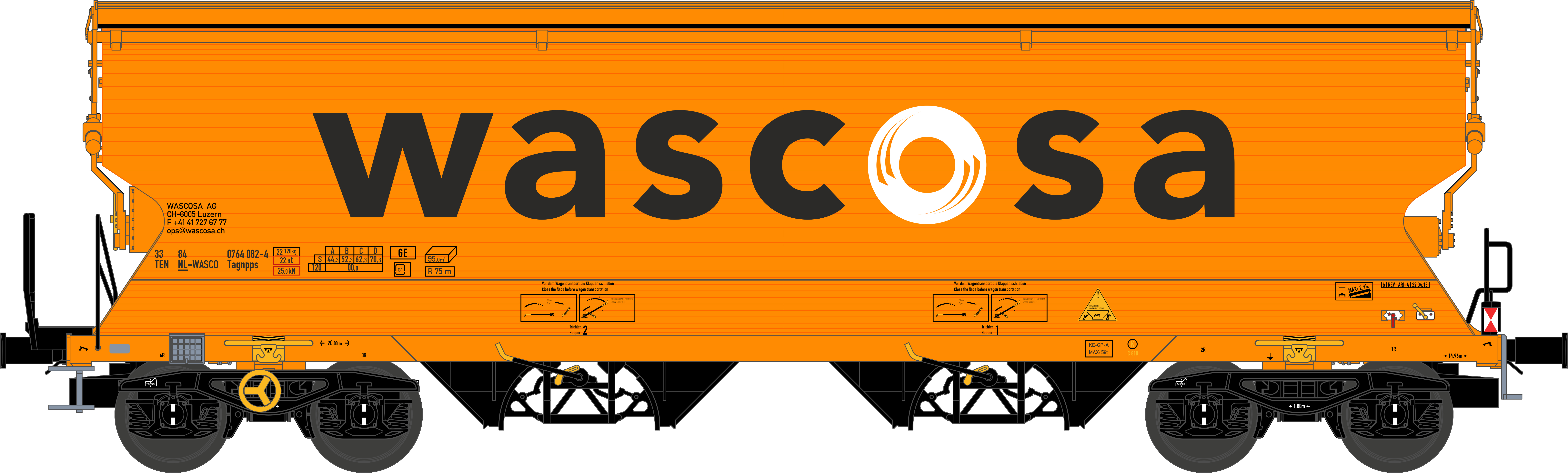 NME 509690 WASCOSA Getreidewagen Tagnpps 95m³ Ep.6