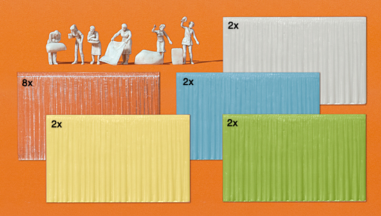 Preiser 16360 Am Fenster.6 unbemalte Miniaturfiguren