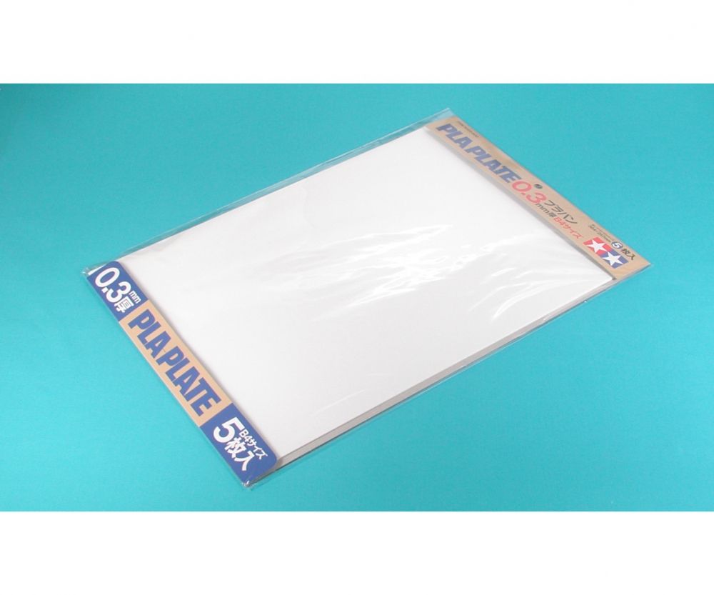 70122 Kunststoff-Platte 0,3mm (5) weiß 257x364