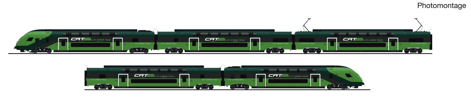 Roco 7700050 CAT Doppelstocktriebzug Rh 4705 Ep.6