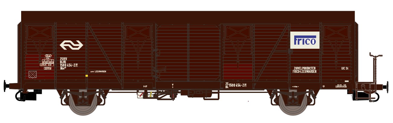 Exact-train 23200 NS gedeckter Güterwagen Gbs Frico Ep.4