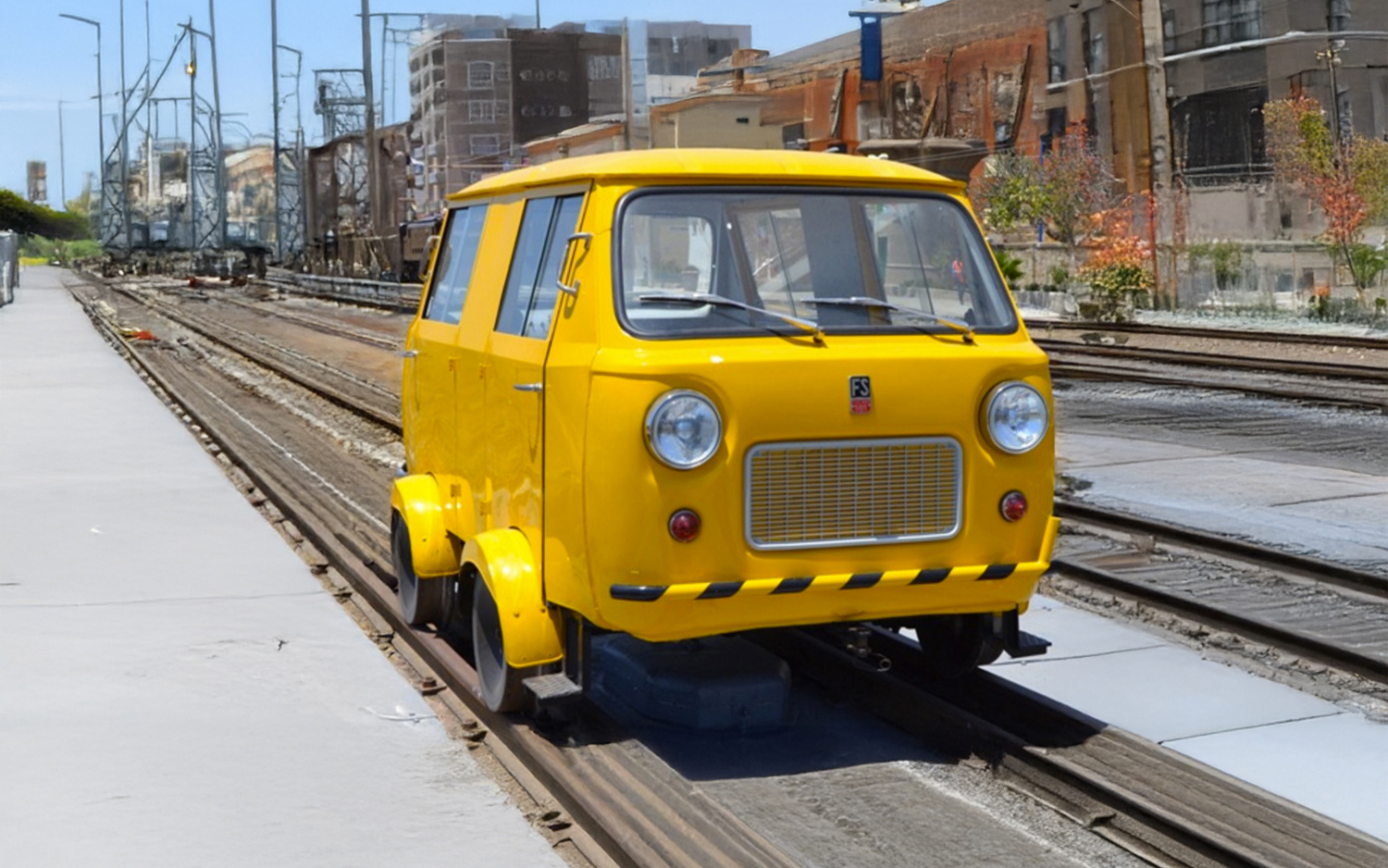 HR9005D FS Draisine Fiat 500 , gelb