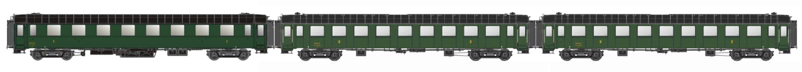 MW40929 SNCF Reisezugwagen-Set OCEM 3-tlg Ep.3b