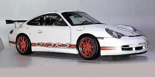 Minichamps 155062020 Porsche 911 (996) GT3 weiß/rot (2002)