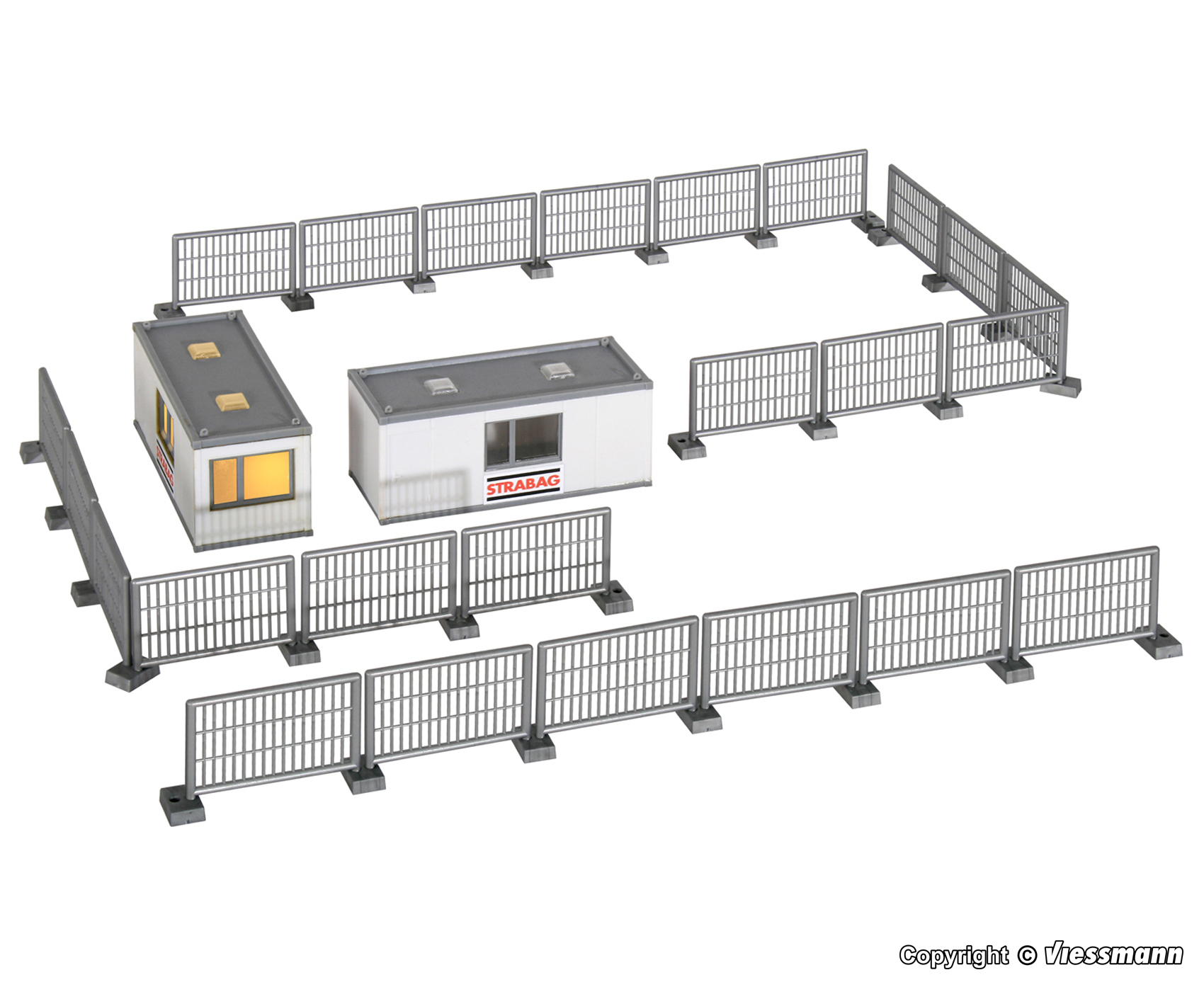 Kibri 38626 Gebäude-Container STRABAG mit LED