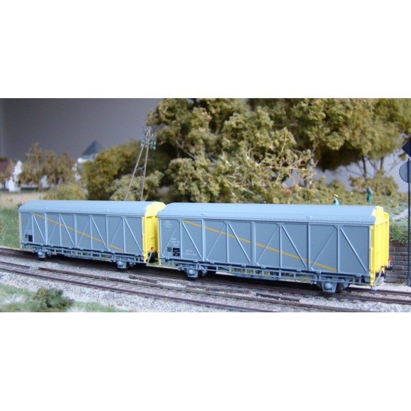 16052 SNCF EVS ged. Güterwagen-Set 2-tlg. Ep.5