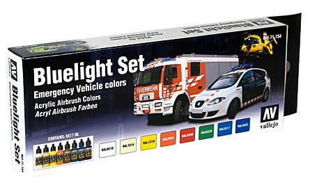 71154 Set: Blaulicht-set: 8 x 17 ml