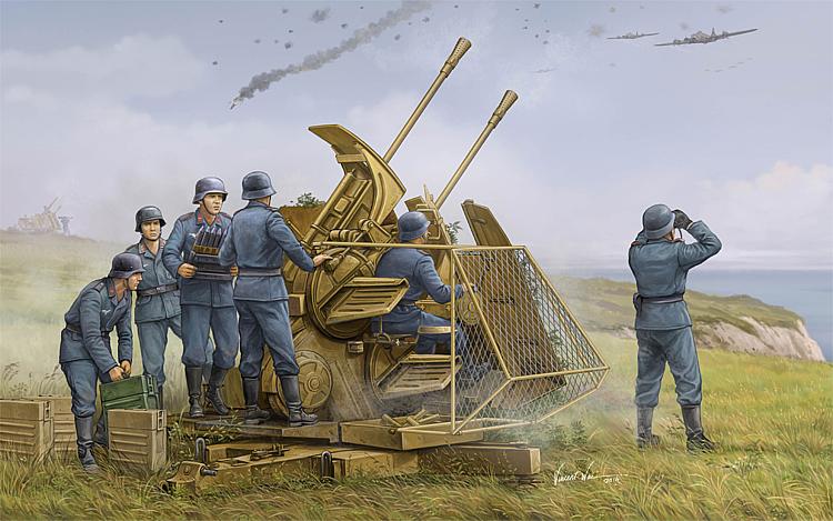 752347 German 37mm Flak 43 Zwilling
