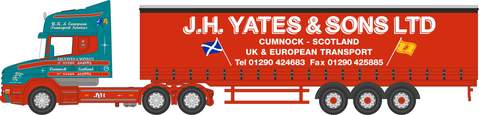 NTCAB008 Scania T Cab Curtainside J H Yates & Son