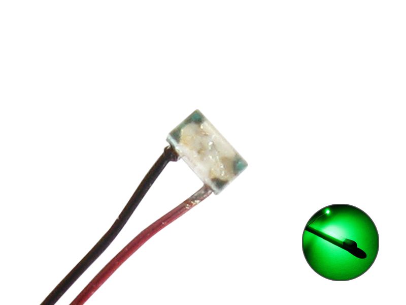 50204 LED SMD 0402 mit Kupferlackdraht Draht