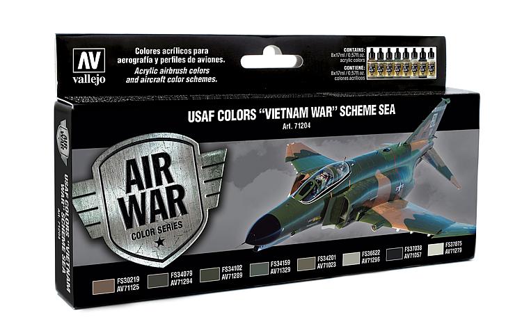 71204 Farb-Set, USAF Vietnam-Krieg, Schema SEA