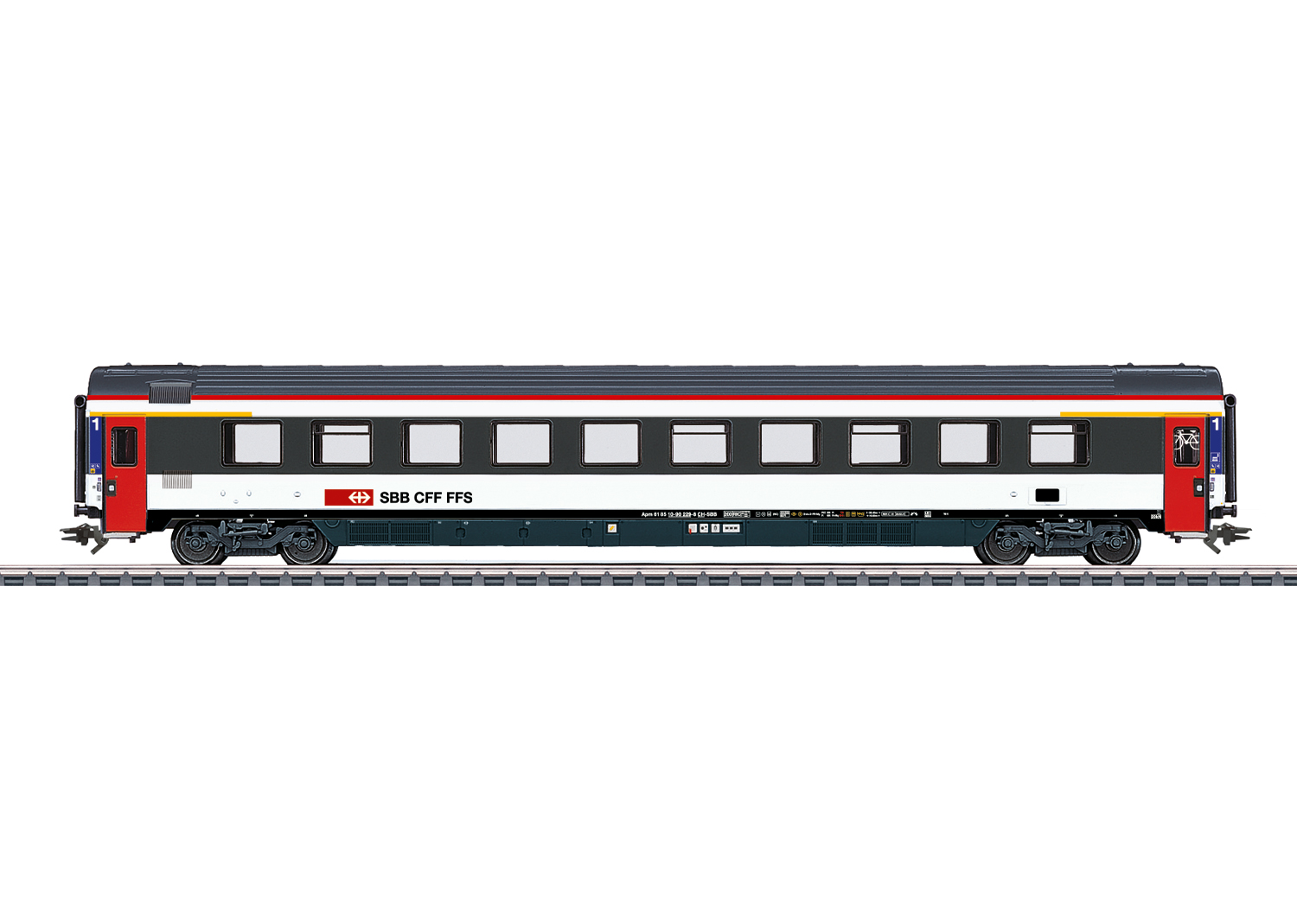 43673 SBB EuroCity-Schnellzwg. Apm 1.Kl. Ep.6
