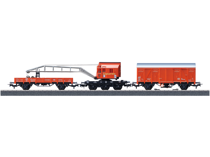 Märklin 44752 DBAG Feuerwehr-Bergekran-Set