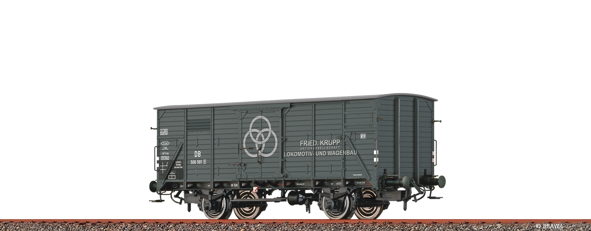 50957 DB ged.Güterwagen G10 "Krupp Stahl" Ep.3