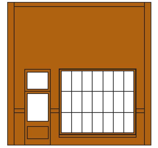 DPM30171 Street Level Steel Sash Entry Door, 4 S