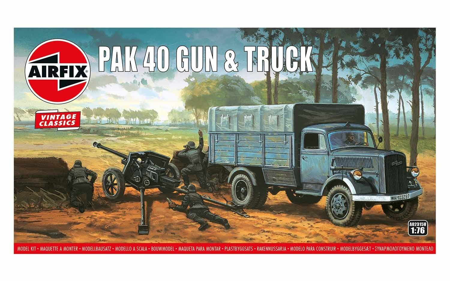 02315V Opel Blitz & PAK 40 Gun - Vintage Classi