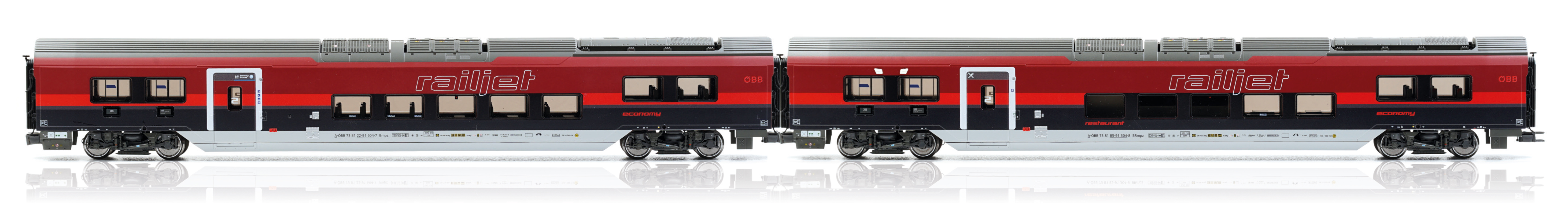 JC11211 ÖBB Railjet Wagen-Set 2-tlg DANI Ep.6 AC
