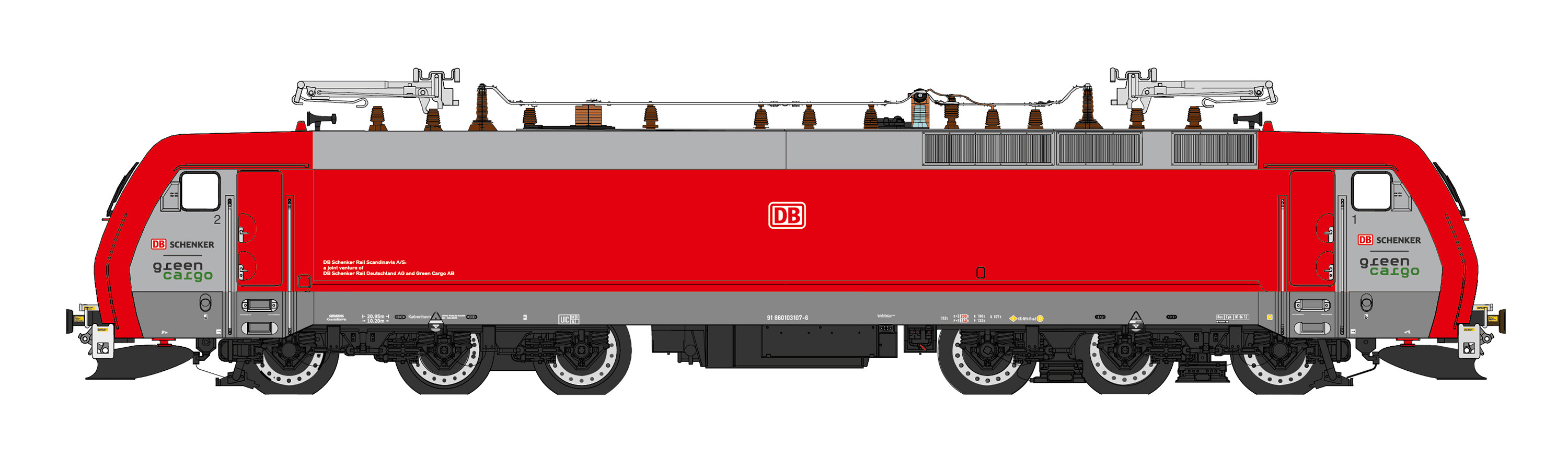 HE10044414 DB/Green Cargo E-Lok EG 3107 Ep.6 AC