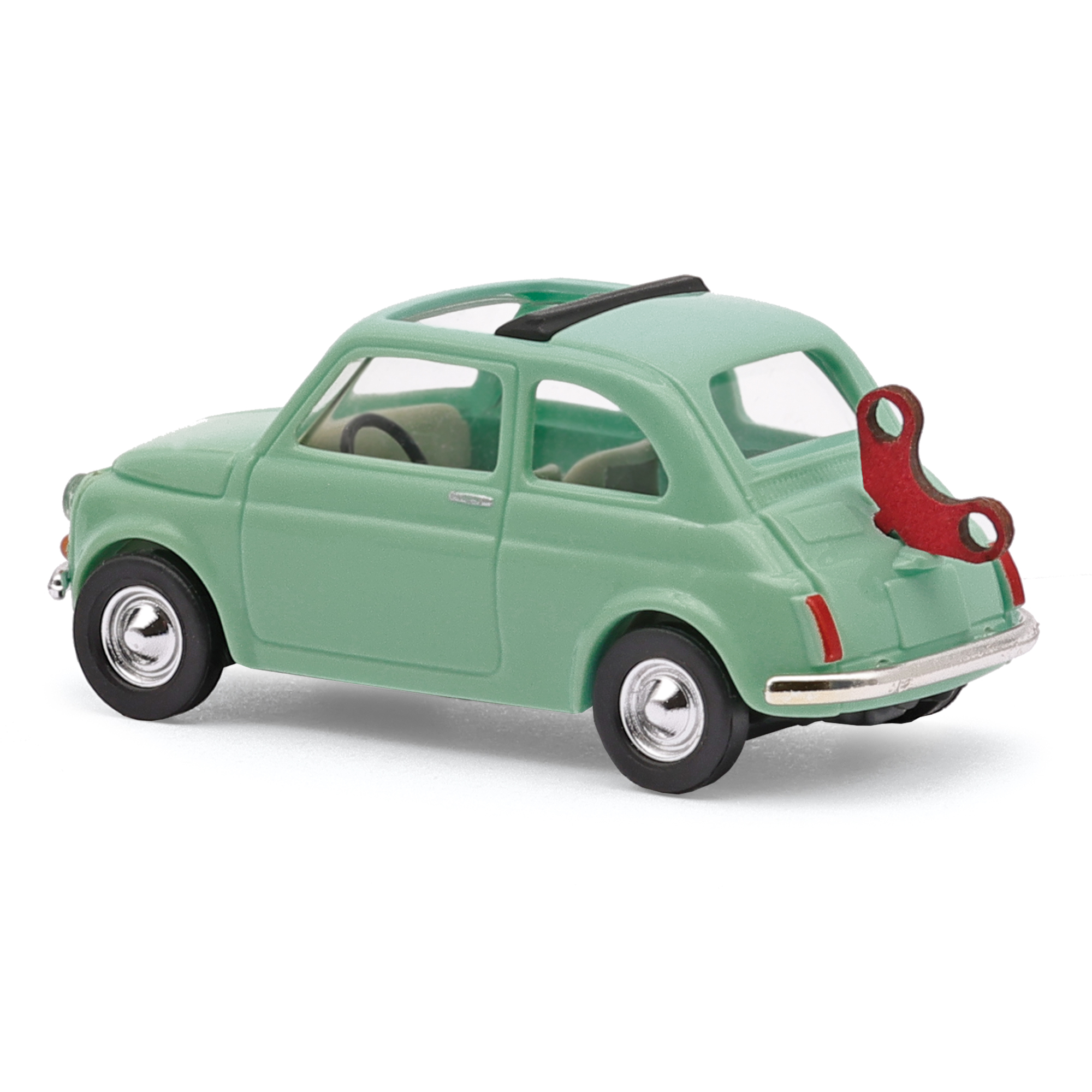 Busch Autos 48736 Fiat 500 mit Aufziehschlüssel