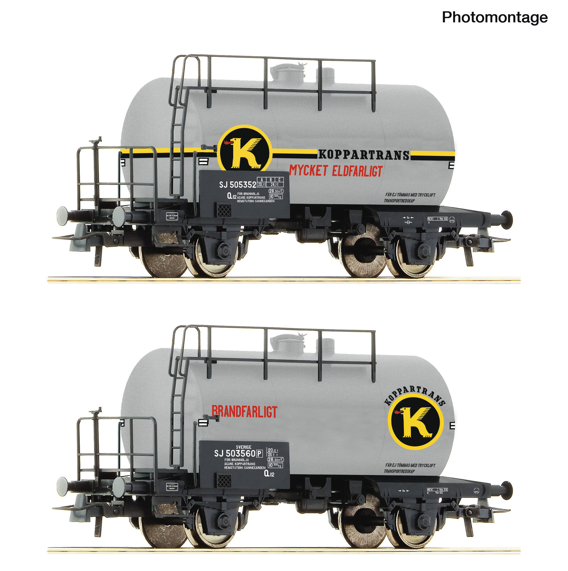 6600302 SJ Kesselwagen "Koppar." Set 2tl. Ep.3/4