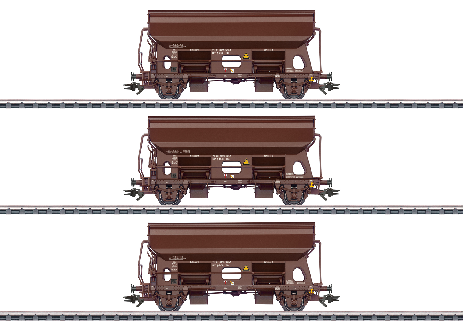 46334 ÖBB Schwenkdachwagen Tds Set 3tlg. Ep.6