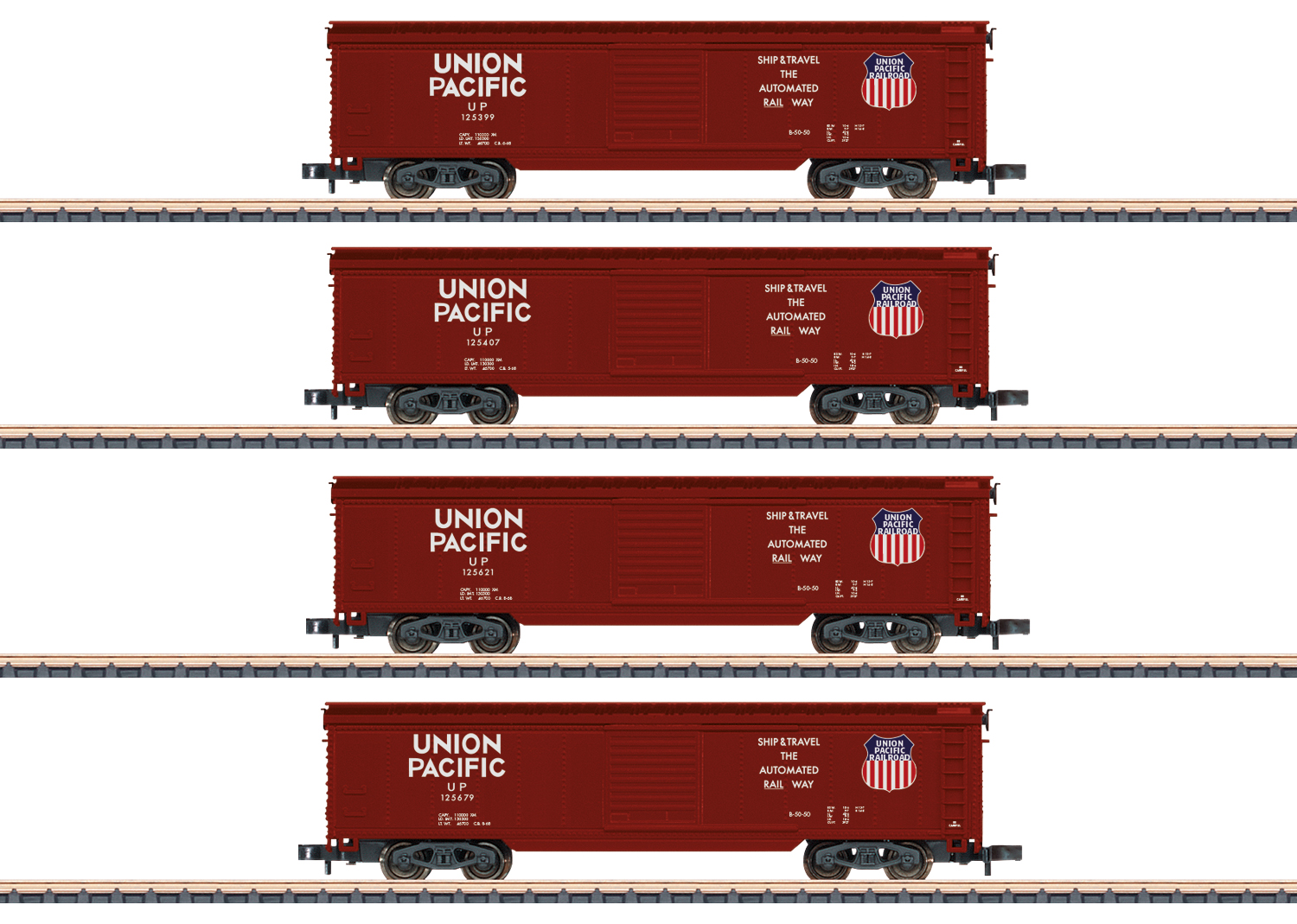 82497 UP Box-Car-Set 4-tlg. Ep.3