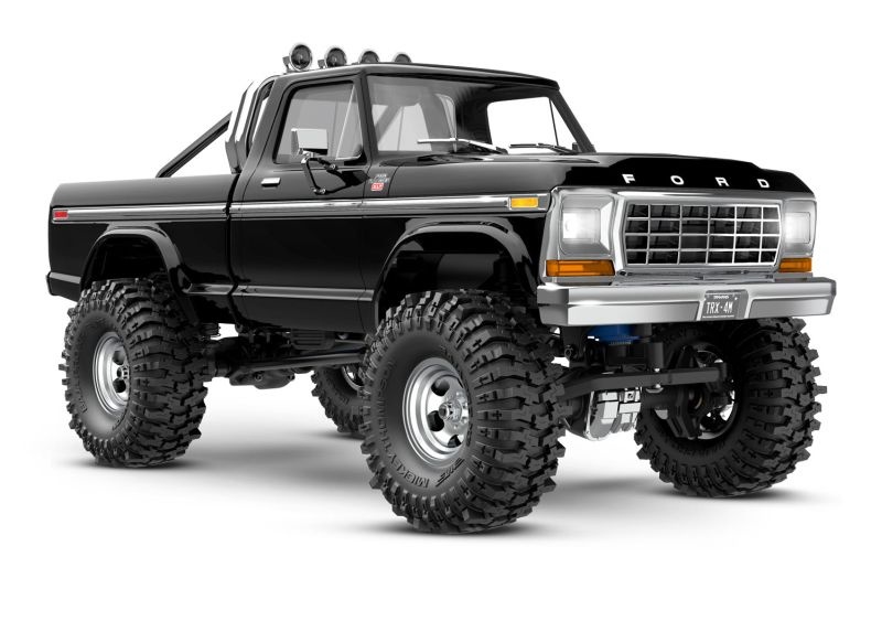 TRX97044-1BLK SLVR TRX TRX-4M Ford F150 4x4 lifted sc