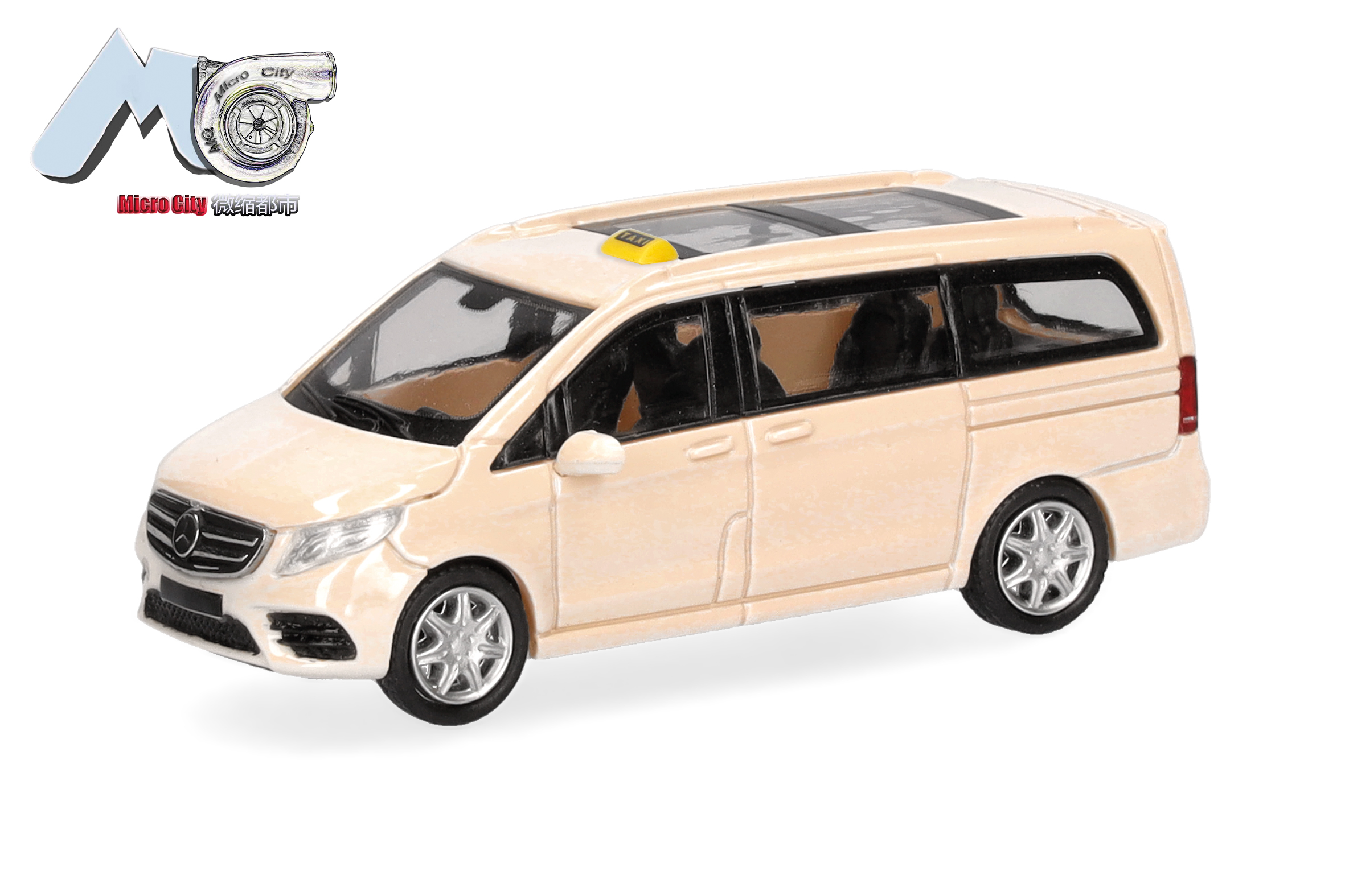 87MC000078 MicroCity: MB V-Klasse Bus Taxi (creme)