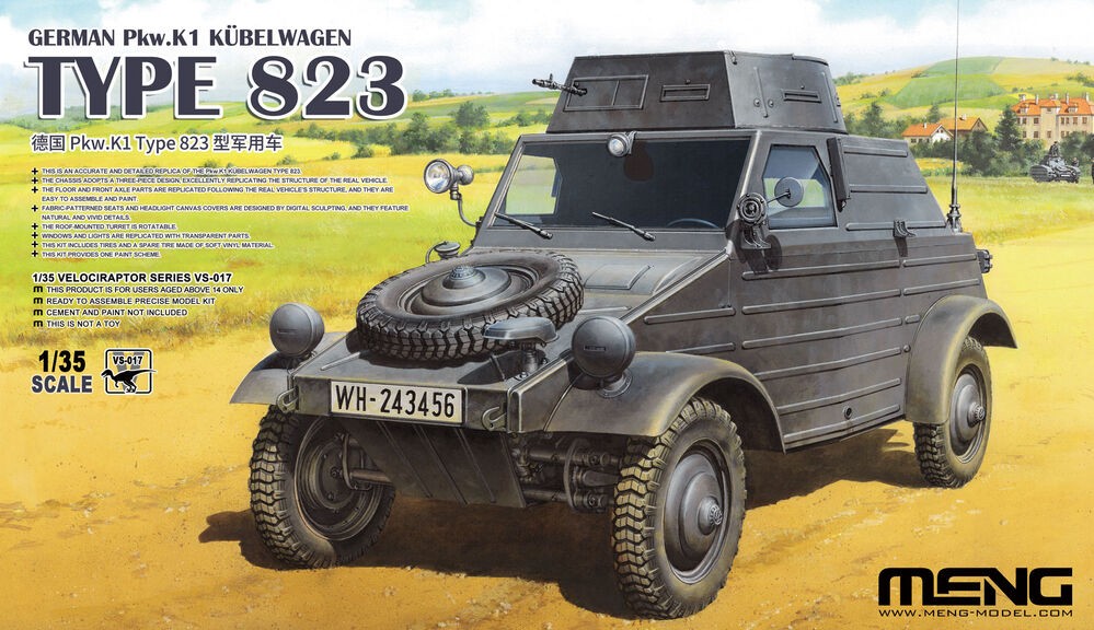 VS-017 Deutscher Pkw.K1 Kübelwagen Type 823