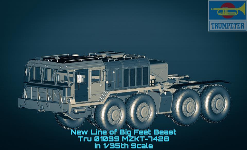 Trumpeter 751039 MZKT-7428 Panzertransporter
