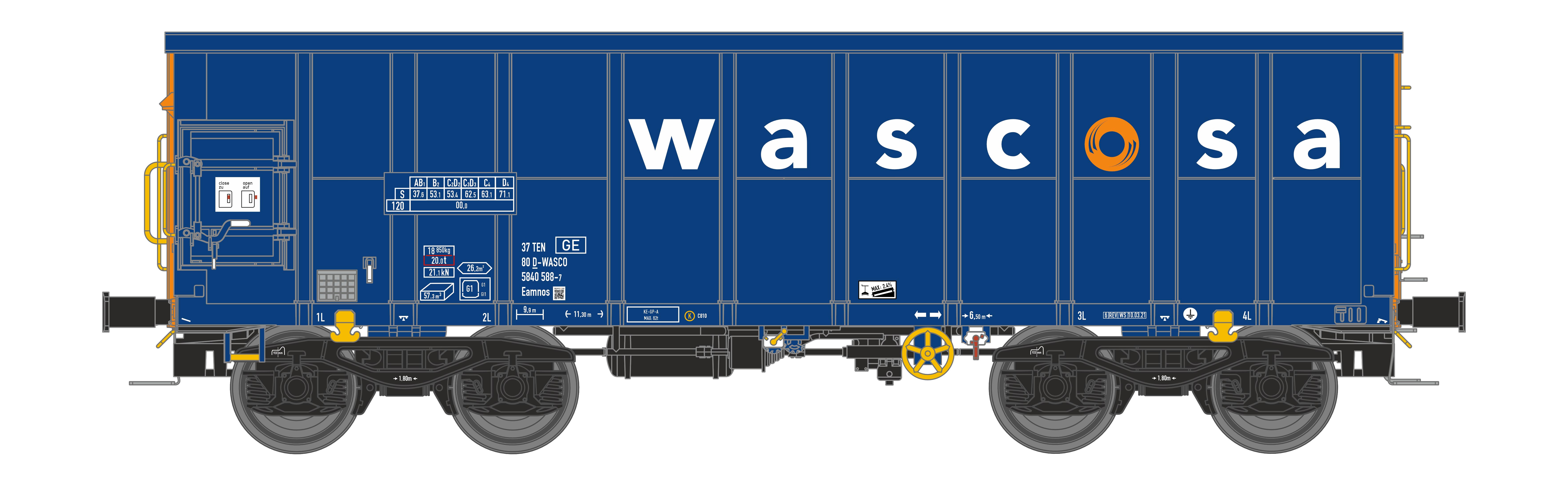 NME 543628 WASCOSA Off. Güterwg. Eamnos 11,3m Ep.6