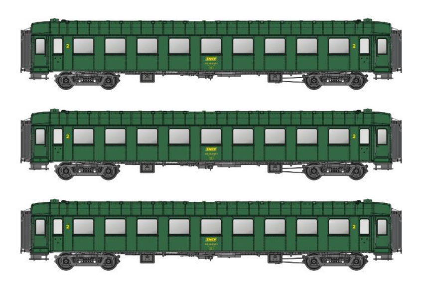 MW40933 SNCF Reisezugwagen-Set OCEM 3-tlg Ep.4