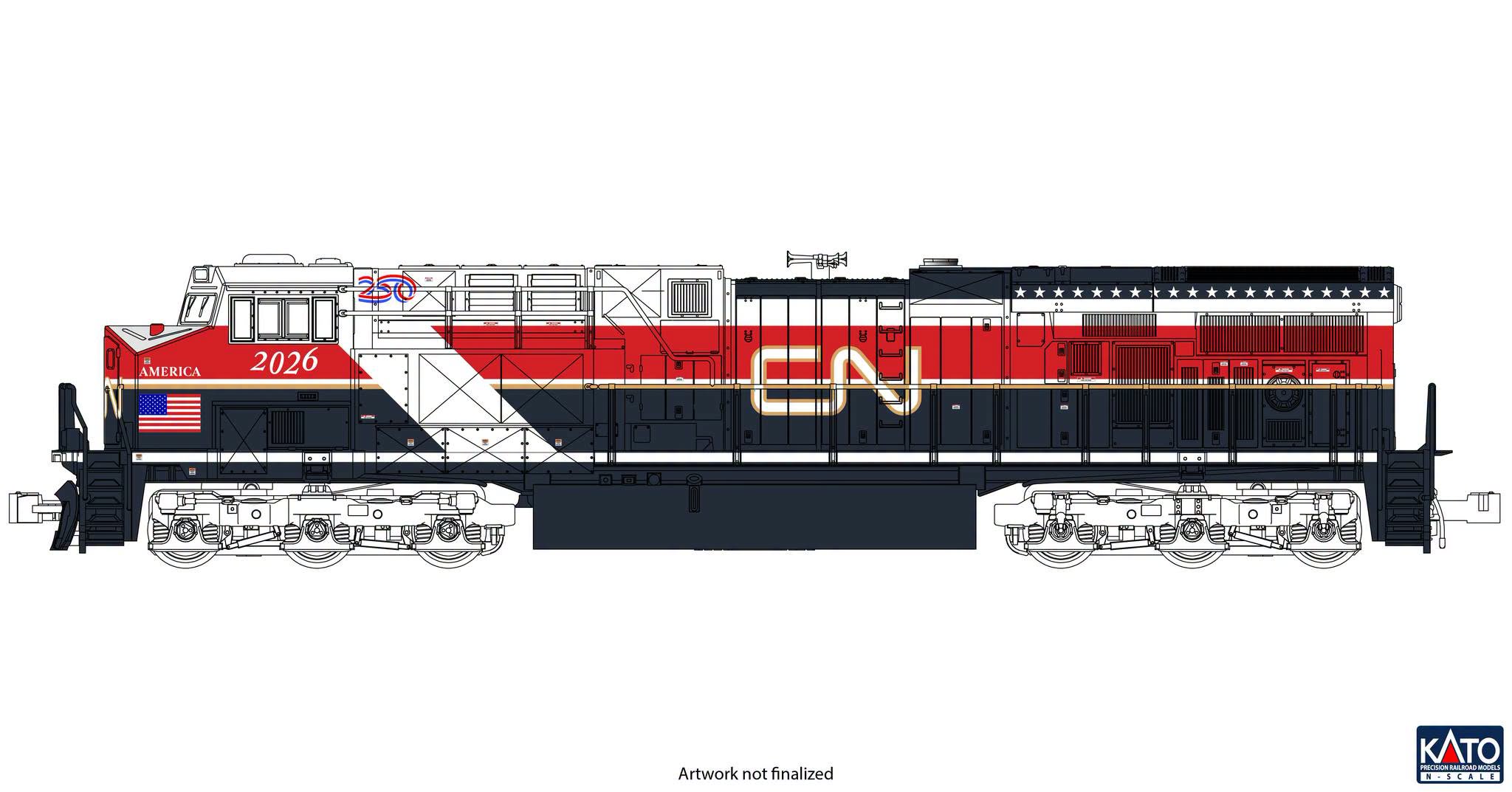 176-2026 CN Diesellok GE ES44AC #2026 Ep.6
