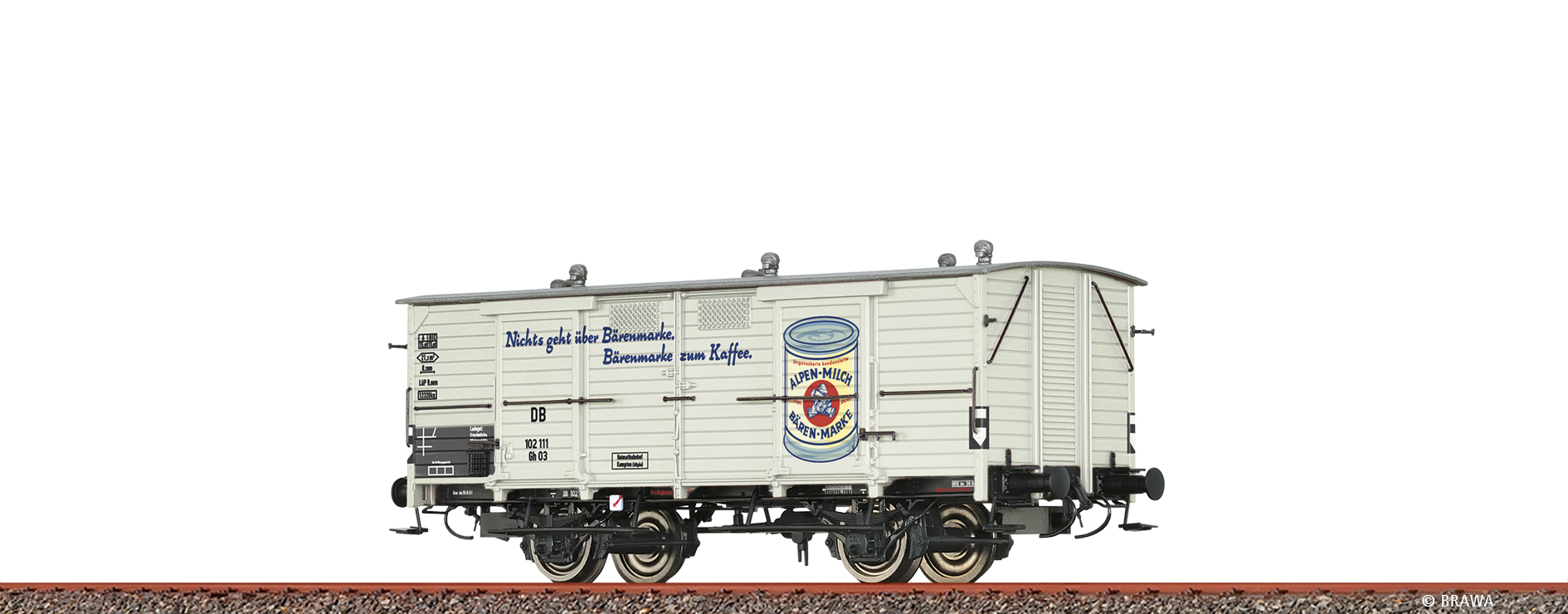 Brawa 50977 DB Milchwagen Gh03 "Bärenmarke" Ep.3