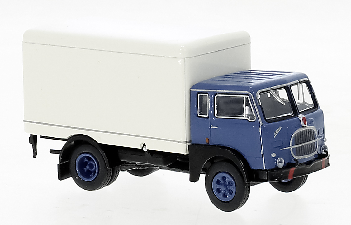 58606 Fiat 642 Koffer-Lkw grau/blau