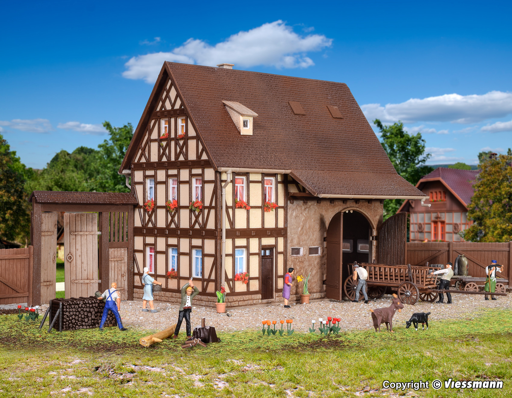 43731 Bauernhaus mit Scheune