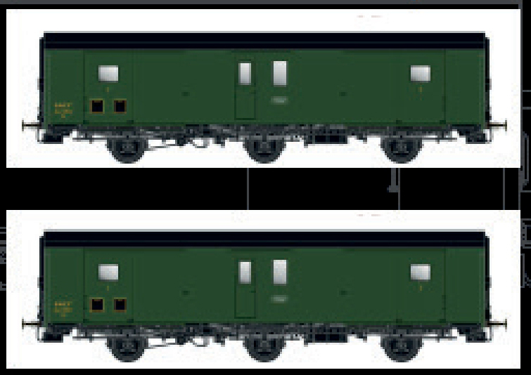 MW104 SNCF Packwagen-Set 2-tlg Dqd2m Ep.3c/3d