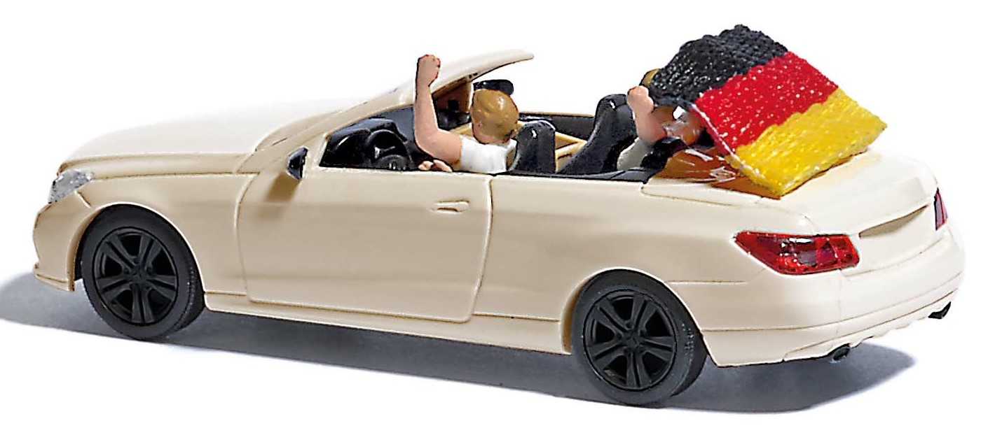 Busch Autos 41674 MB E-Klasse Cabriolet Fußball Fieber