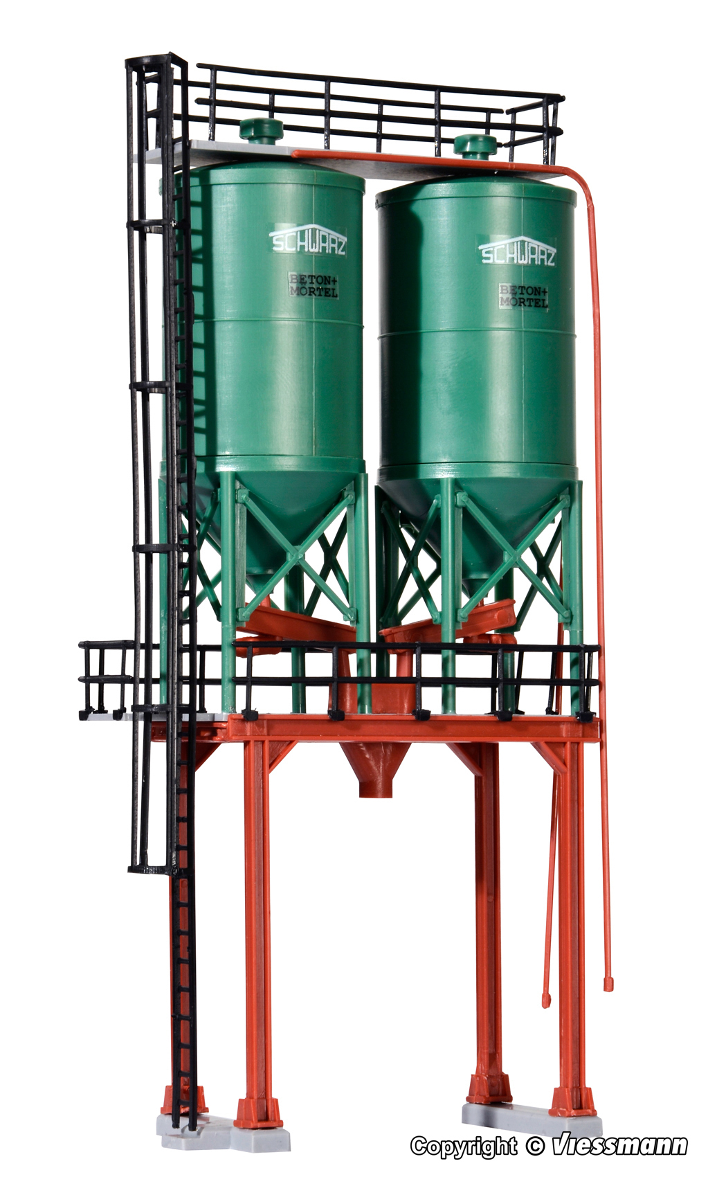 Kibri 39931 Doppelsilo SchwarzBau