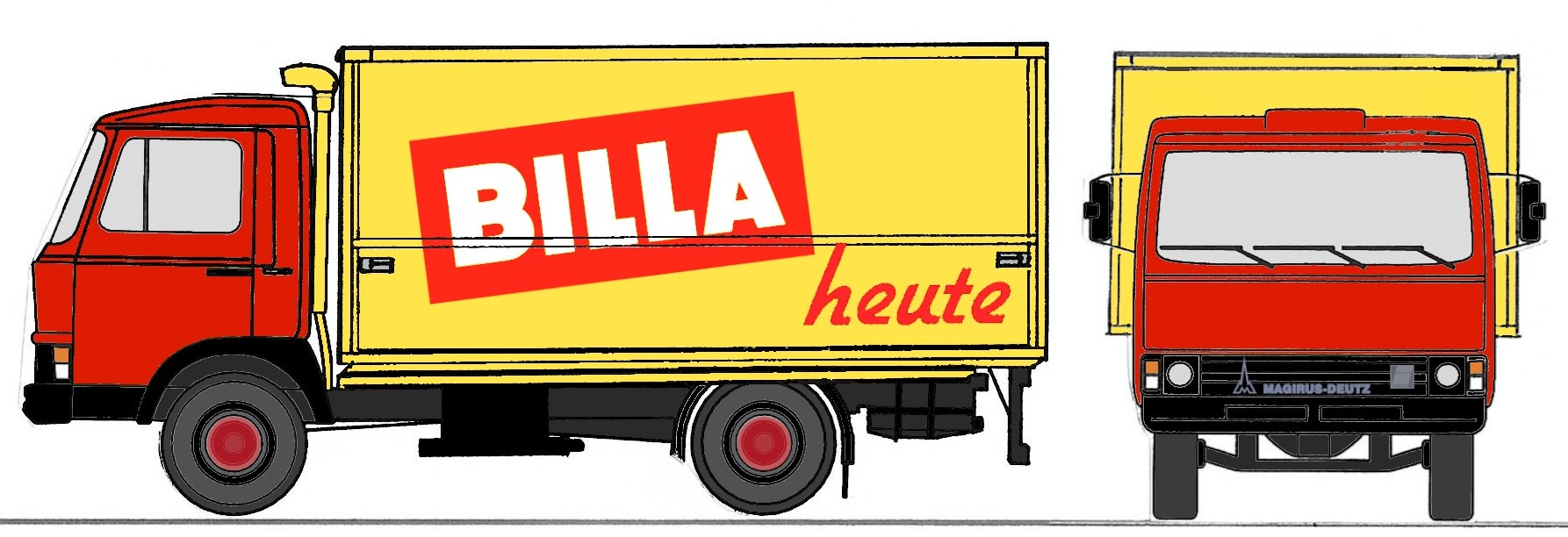 4096 Magirus-Deutz 90M5 Koffer BILLA