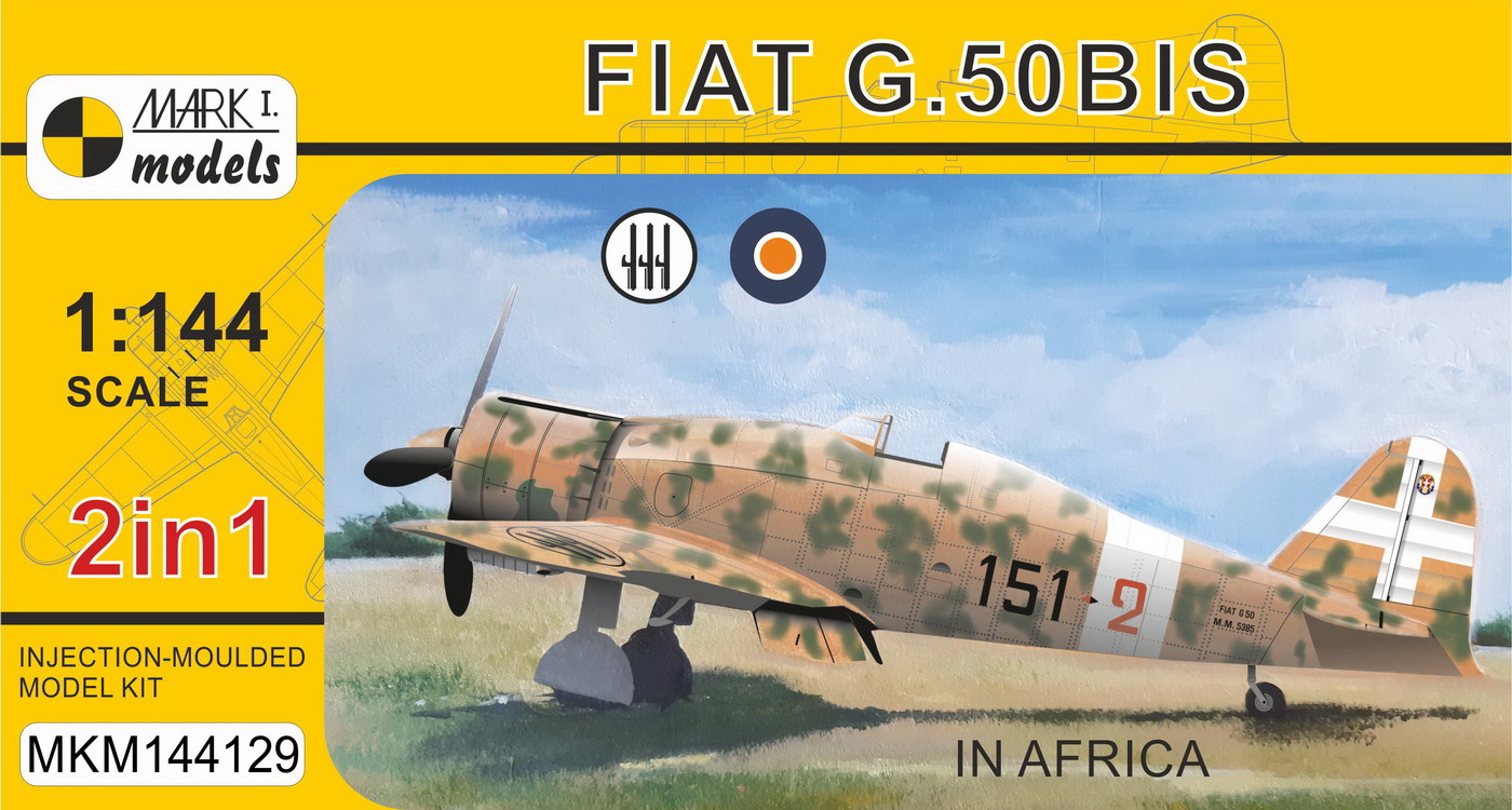 MKM144129 Fiat G.50bis 'In Africa' - 2in1 = 2 kit