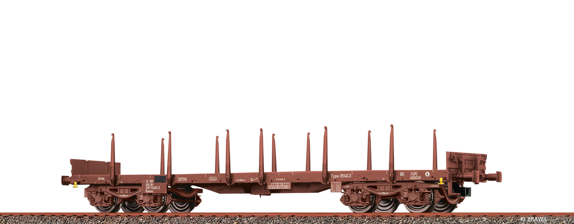 Brawa 47124 SNCB Güterwagen Rmms663-665 Ep.4
